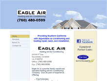 Tablet Screenshot of eagleairinc.biz